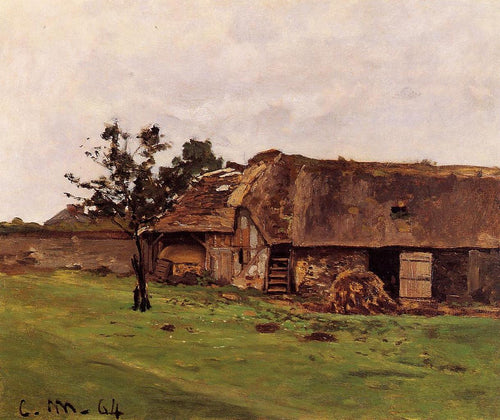 Fazenda perto de Honfleur (Claude Monet) - Reprodução com Qualidade Museu