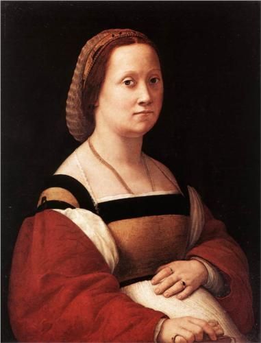 Retrato de uma mulher (Rafael) - Reprodução com Qualidade Museu