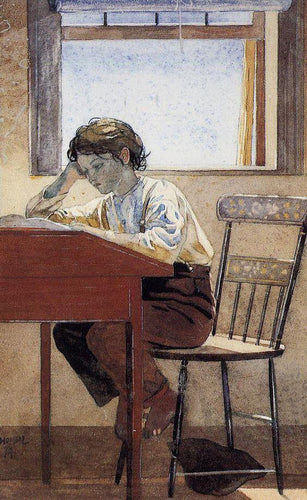 Trabalho de casa (Winslow Homer) - Reprodução com Qualidade Museu