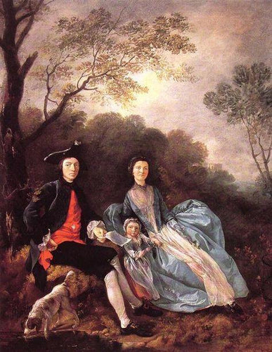 Retrato do artista com sua esposa e filha
