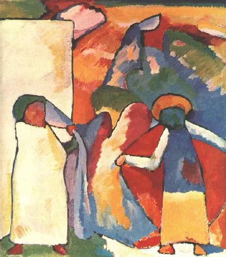 Improvisação 6 - Africano (Wassily Kandinsky) - Reprodução com Qualidade Museu