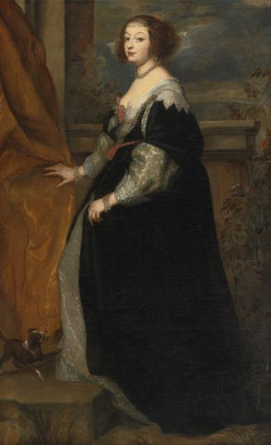 Retrato de Beatrice Cusance, Princesa de Cantecroix e Duquesa de Lorena (Anthony van Dyck) - Reprodução com Qualidade Museu