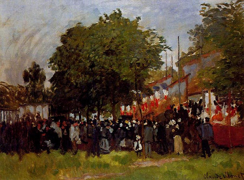 Festival em Argenteuil (Claude Monet) - Reprodução com Qualidade Museu