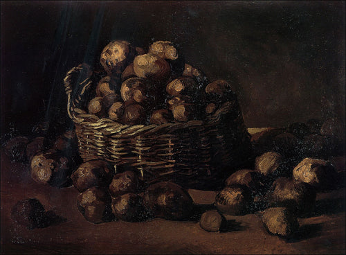 Natureza morta com cesta de batatas (Vincent Van Gogh) - Reprodução com Qualidade Museu