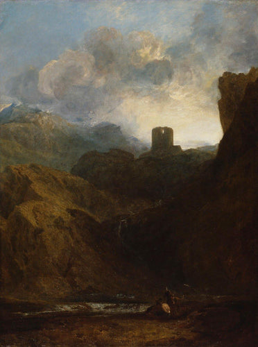 Castelo Dolbadarn (Joseph Mallord William Turner) - Reprodução com Qualidade Museu