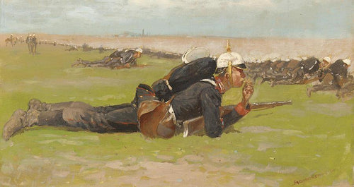 Exercício de campo para a infantaria prussiana