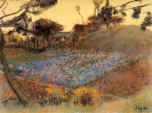 Campo De Linho (Edgar Degas) - Reprodução com Qualidade Museu