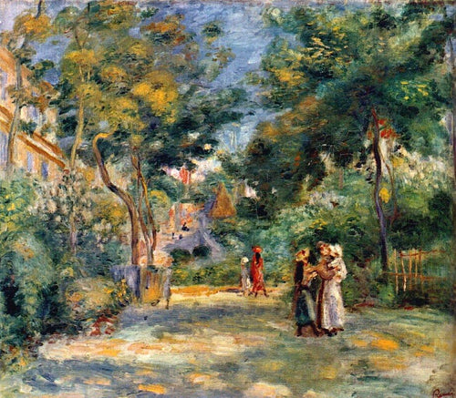 Um jardim em Montmartre (Pierre-Auguste Renoir) - Reprodução com Qualidade Museu