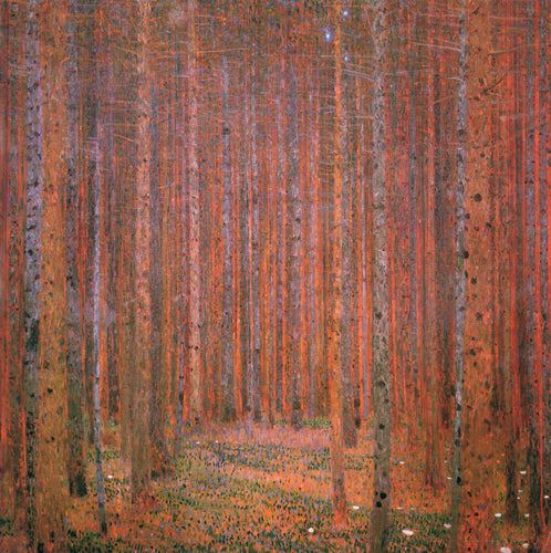 Fir Forest I (Gustav Klimt) - Reprodução com Qualidade Museu