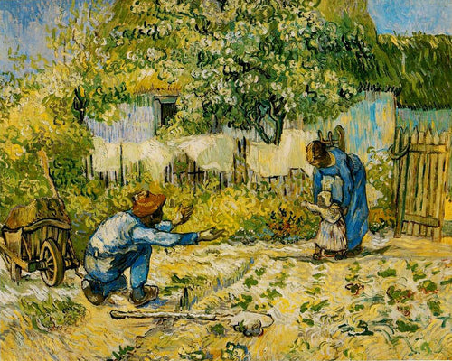 Primeiros passos (Vincent Van Gogh) - Reprodução com Qualidade Museu