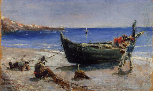 Barco de pesca (Henri de Toulouse-Lautrec) - Reprodução com Qualidade Museu