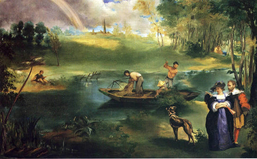 pescaria (Edouard Manet) - Reprodução com Qualidade Museu