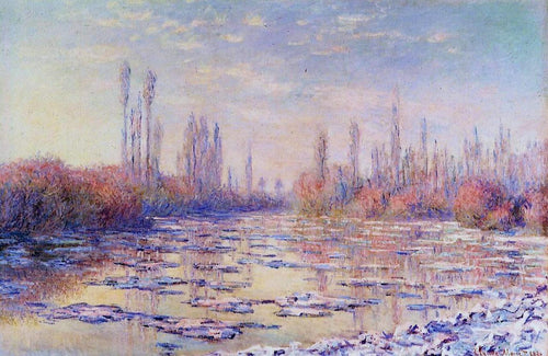 Gelo flutuante no Sena (Claude Monet) - Reprodução com Qualidade Museu