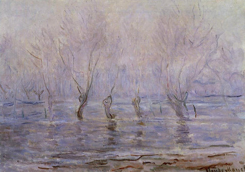 Inundação em Giverny (Claude Monet) - Reprodução com Qualidade Museu