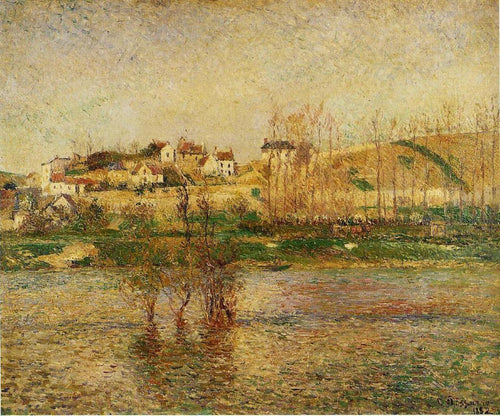 Inundação em Pontoise (Camille Pissarro) - Reprodução com Qualidade Museu