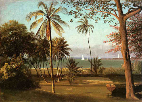 Cena da Flórida (Albert Bierstadt) - Reprodução com Qualidade Museu