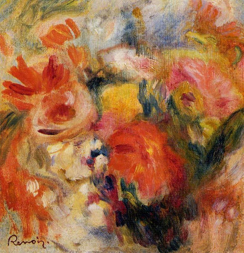 Estudo de flores (Pierre-Auguste Renoir) - Reprodução com Qualidade Museu