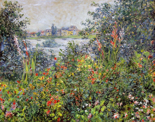 Flores em Vetheuil (Claude Monet) - Reprodução com Qualidade Museu
