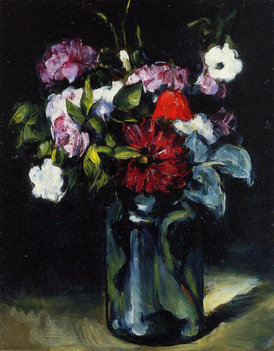 Flores em um vaso (Paul Cézanne) - Reprodução com Qualidade Museu