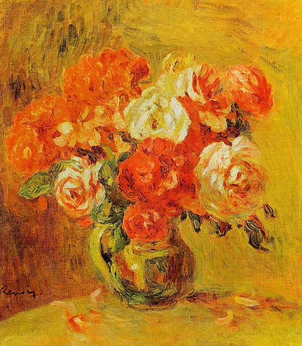 Flores em um vaso (Pierre-Auguste Renoir) - Reprodução com Qualidade Museu