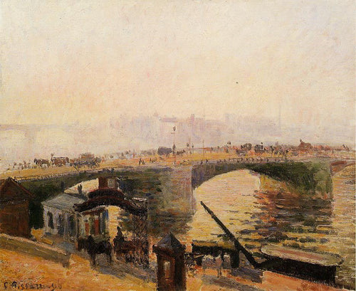 Nevoeiro, Manhã, Rouen (Camille Pissarro) - Reprodução com Qualidade Museu