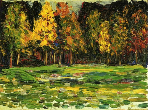 Forest Edge (Wassily Kandinsky) - Reprodução com Qualidade Museu