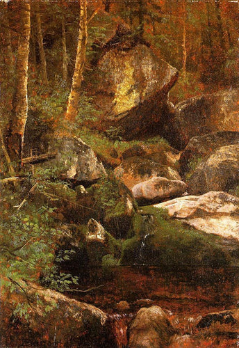 Forest Stream (Albert Bierstadt) - Reprodução com Qualidade Museu
