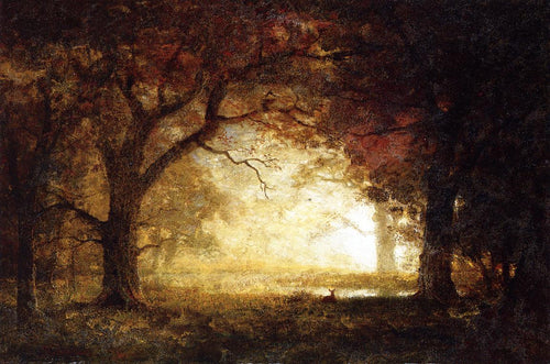 Forest Sunrise (Albert Bierstadt) - Reprodução com Qualidade Museu