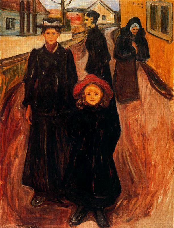 Quatro Idades na Vida (Edvard Munch) - Reprodução com Qualidade Museu