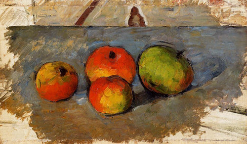 Quatro maçãs (Paul Cézanne) - Reprodução com Qualidade Museu