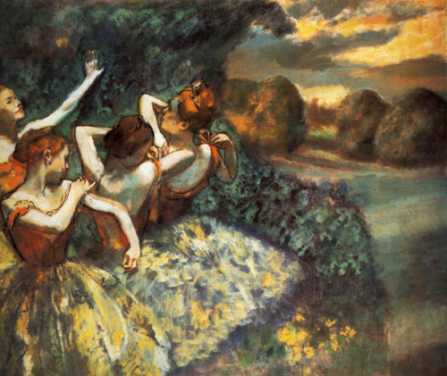 Quatro dançarinos (Edgar Degas) - Reprodução com Qualidade Museu
