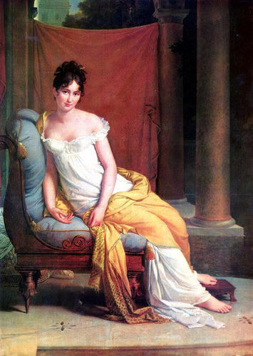 Retrato de Madame Recamier (François Gerard) - Reprodução com Qualidade Museu