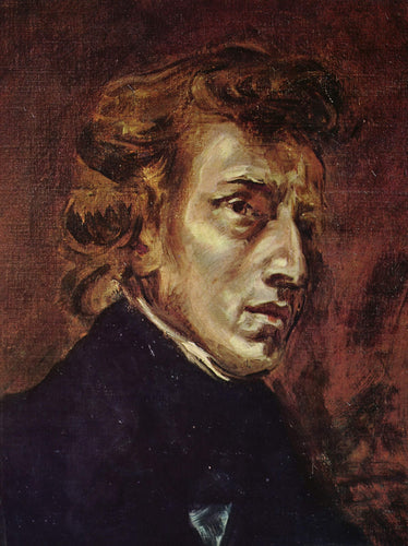 Frederic Chopin (Eugene Delacroix) - Reprodução com Qualidade Museu