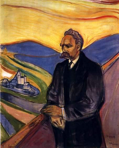 Friedrich Nietzsche (Edvard Munch) - Reprodução com Qualidade Museu