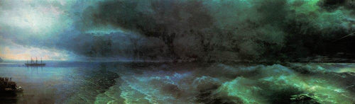 Da Calma Ao Furacão (Ivan Aivazovsky) - Reprodução com Qualidade Museu