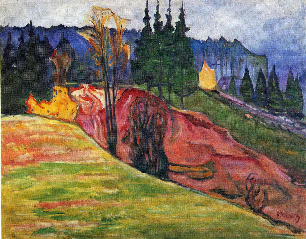 De Thuringewald (Edvard Munch) - Reprodução com Qualidade Museu