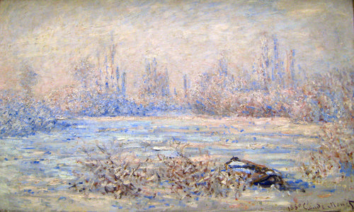 Geada perto de Vetheuil (Claude Monet) - Reprodução com Qualidade Museu