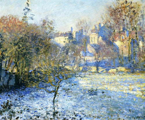 geada (Claude Monet) - Reprodução com Qualidade Museu