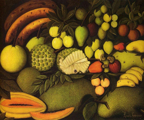 Frutas exóticas (Henri Rousseau) - Reprodução com Qualidade Museu
