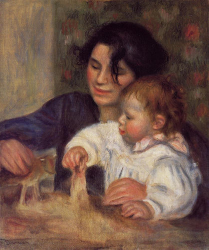 Gabrielle e Jean (Pierre-Auguste Renoir) - Reprodução com Qualidade Museu