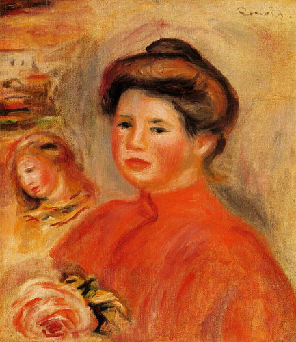 Gabrielle em sua janela (Pierre-Auguste Renoir) - Reprodução com Qualidade Museu