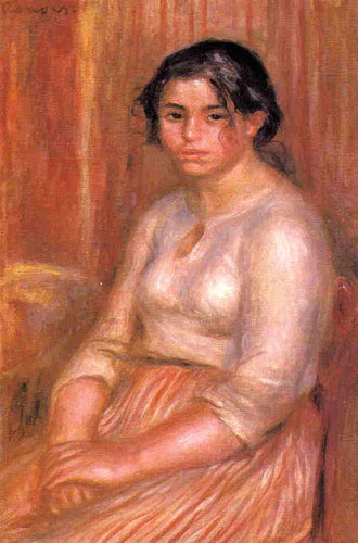 Gabrielle Sentada (Pierre-Auguste Renoir) - Reprodução com Qualidade Museu
