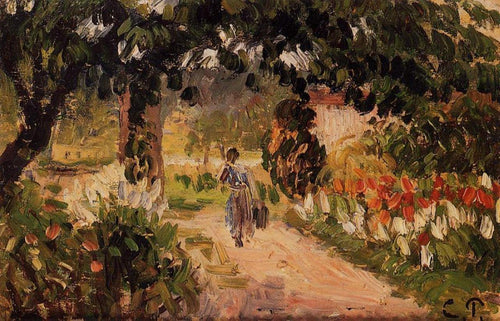 Jardim em Eragny (Camille Pissarro) - Reprodução com Qualidade Museu
