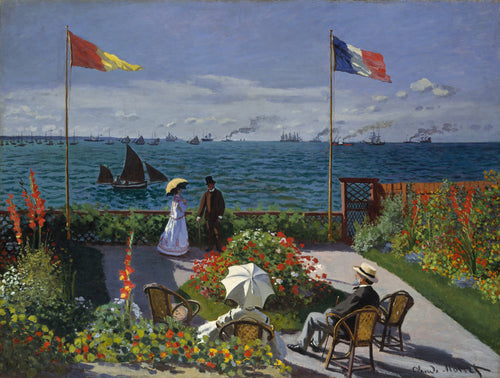 Jardim em Sainte Adresse (Claude Monet) - Reprodução com Qualidade Museu