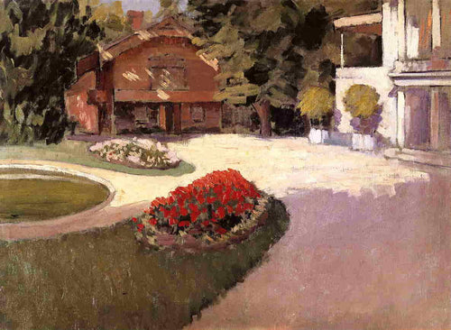 Jardim em Yerres (Gustave Caillebotte) - Reprodução com Qualidade Museu