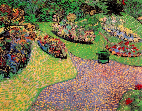 Jardim em Auvers (Vincent Van Gogh) - Reprodução com Qualidade Museu