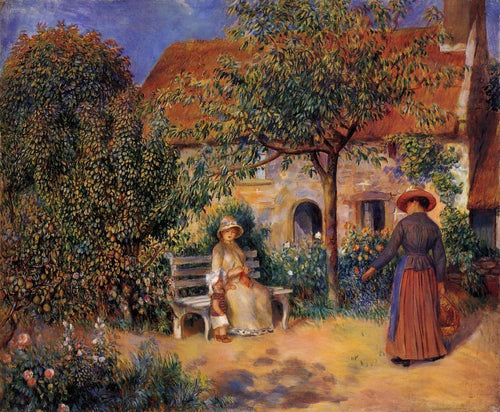 Cena do jardim na Bretanha (Pierre-Auguste Renoir) - Reprodução com Qualidade Museu