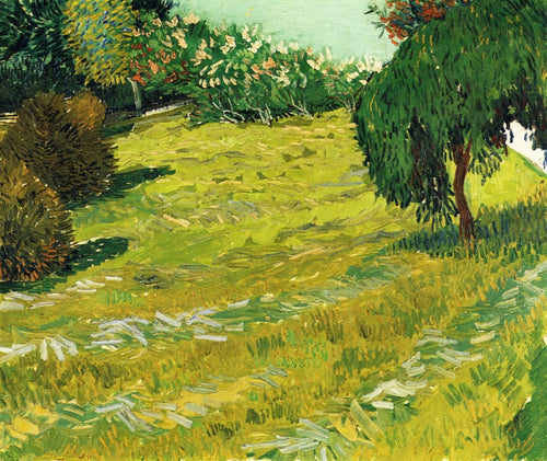 Jardim com salgueiro-chorão (Vincent Van Gogh) - Reprodução com Qualidade Museu