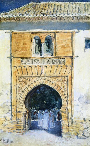 Portão da Alhambra (Childe Hassam) - Reprodução com Qualidade Museu