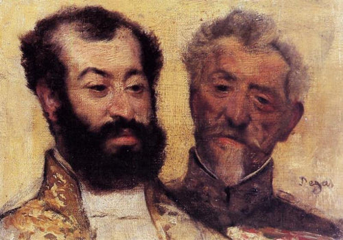 General Mellinet e Rabino Chefe Astruc (Edgar Degas) - Reprodução com Qualidade Museu